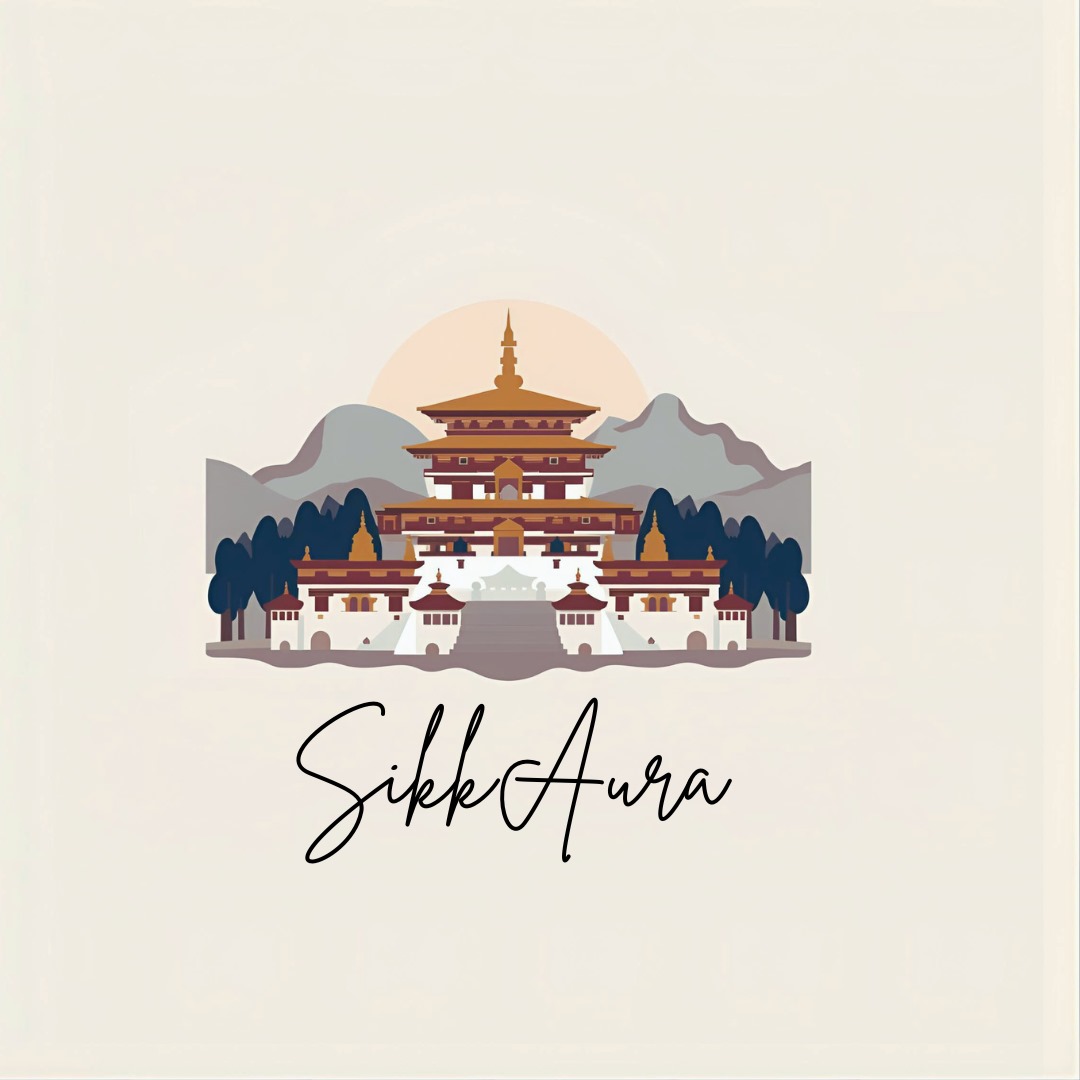 Background image of serene Sikkim landscape